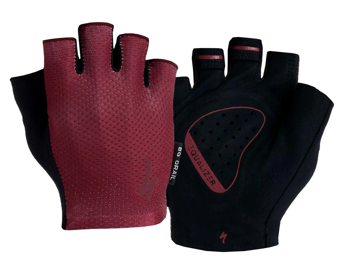 Specialized Men's Body Geometry Grail Short Finger Gloves (Garnet Red) (M)